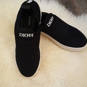 DKNY Black Slip On Shoes Size 6.5 New